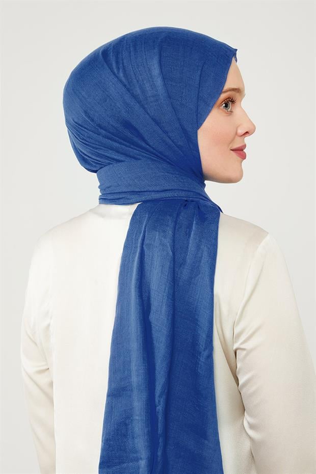 Mavi Düz Hawai Şal