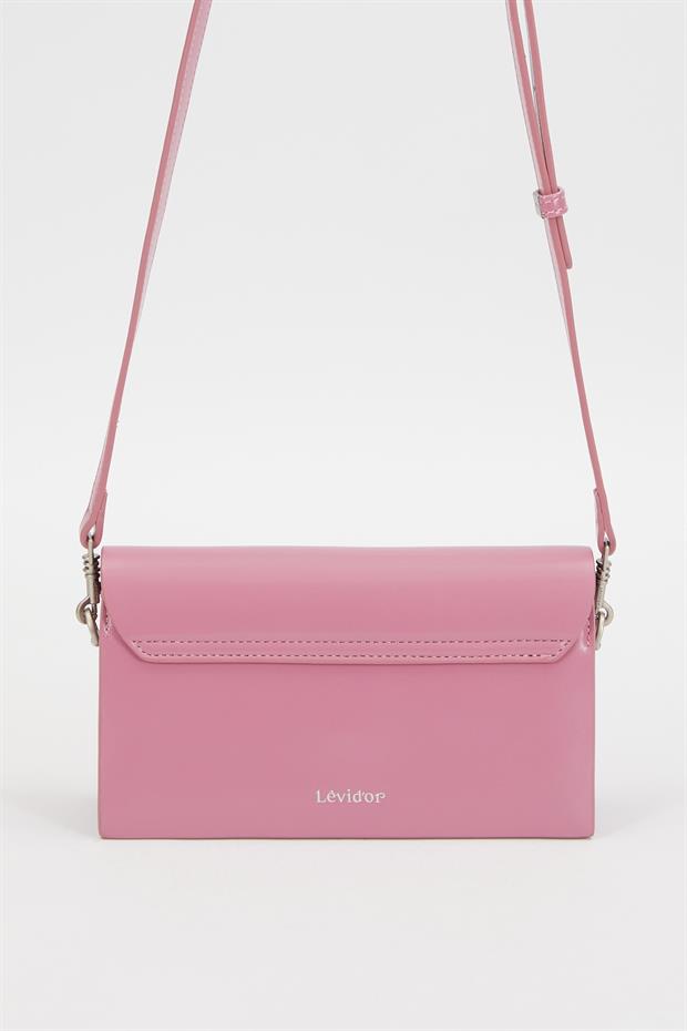 Pembe Çift Askılı Omuz Çantası