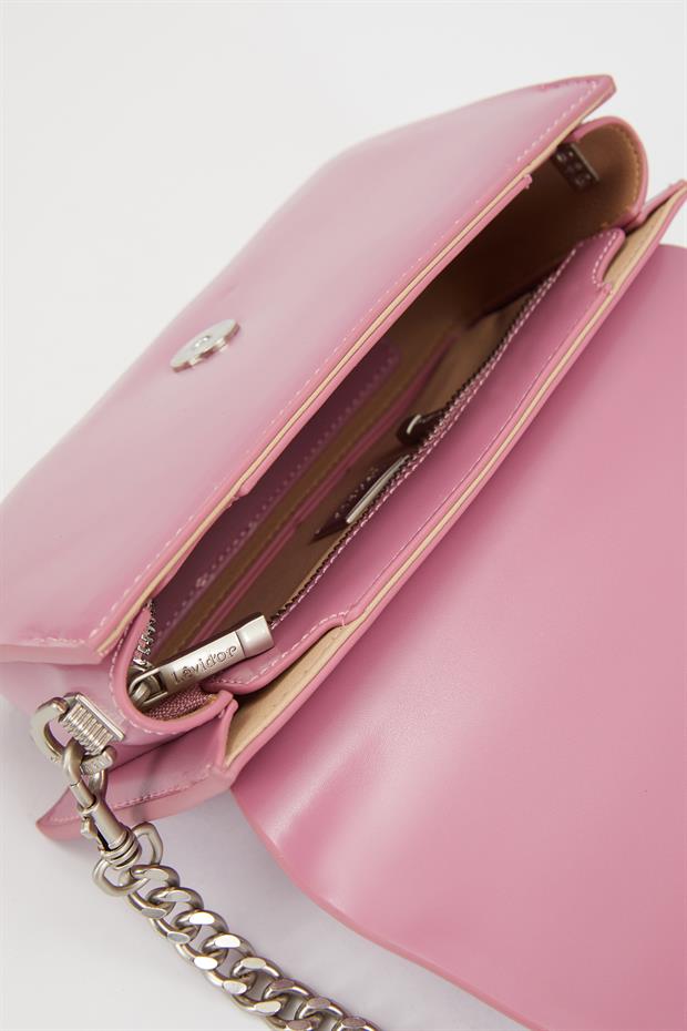 Pembe Çift Askılı Omuz Çantası