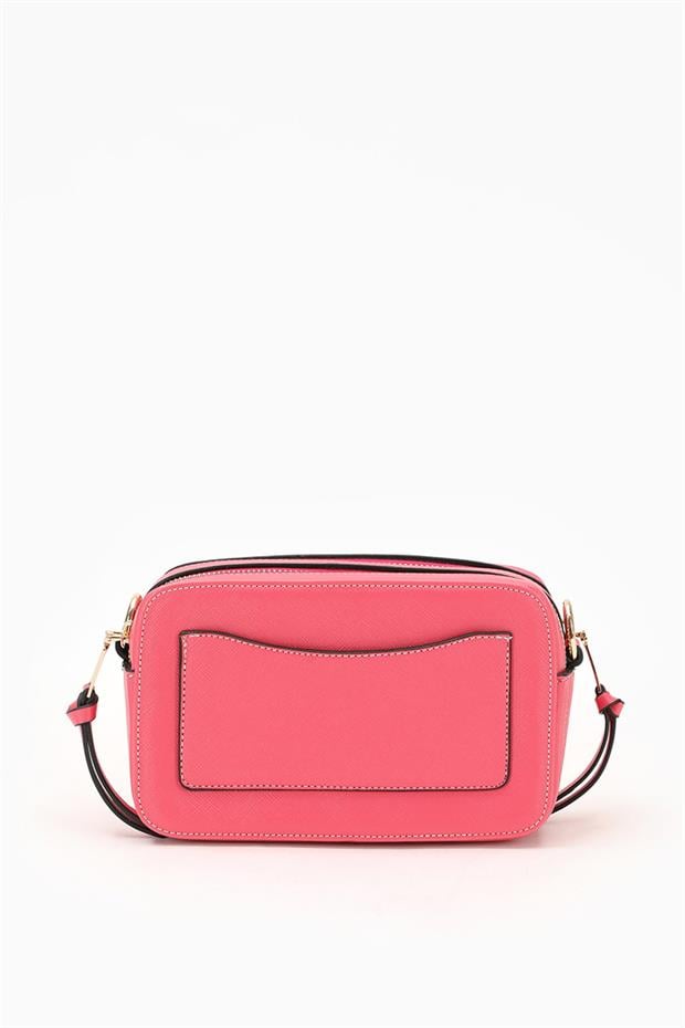 Pembe Toka Aksesuarlı Omuz Çantası