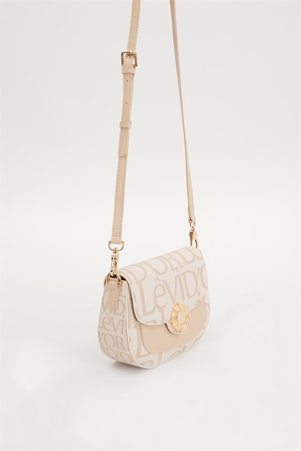 Pembe Kumaş Dokulu Omuz Çantası