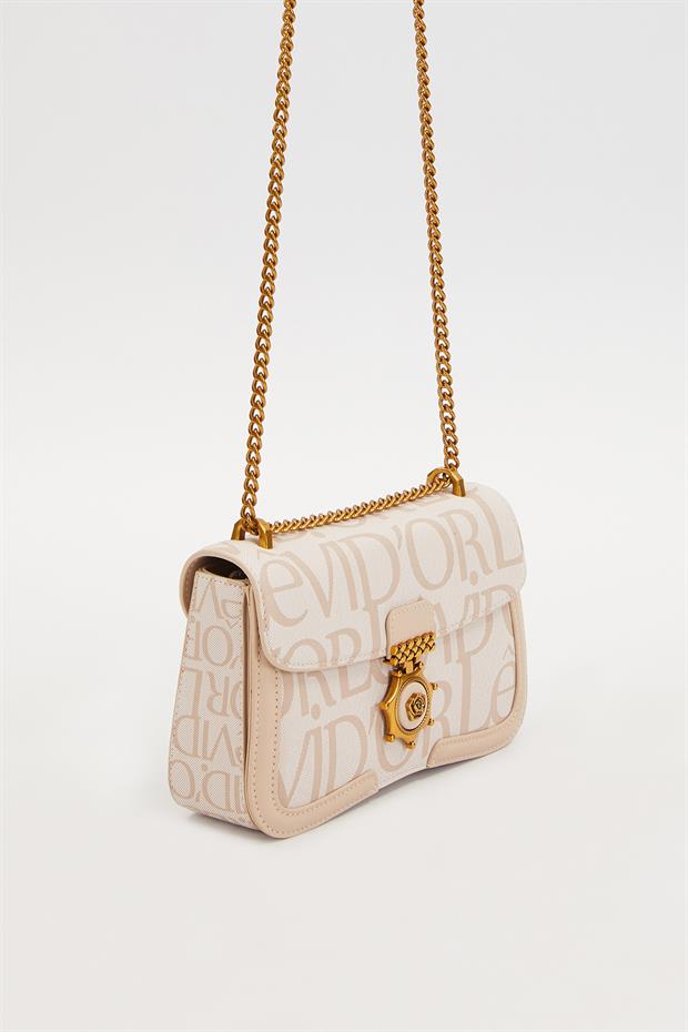 Pembe Zincir Askılı Omuz Çantası