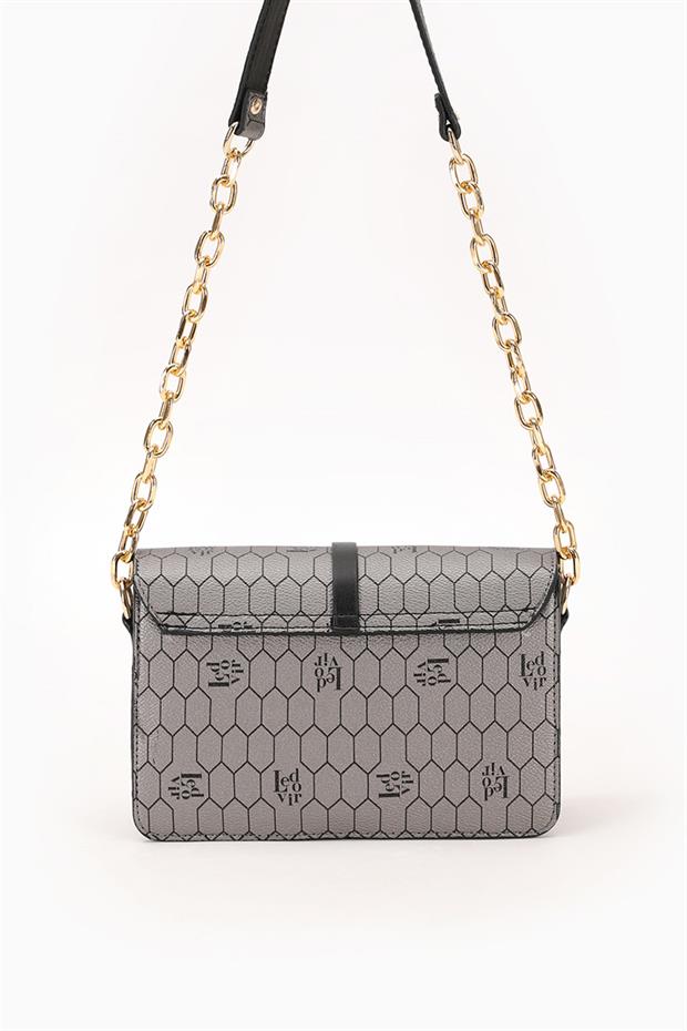 Platin Kemer Detay Omuz Çantası