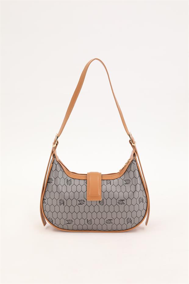 Platin Petek Desen El Çantası