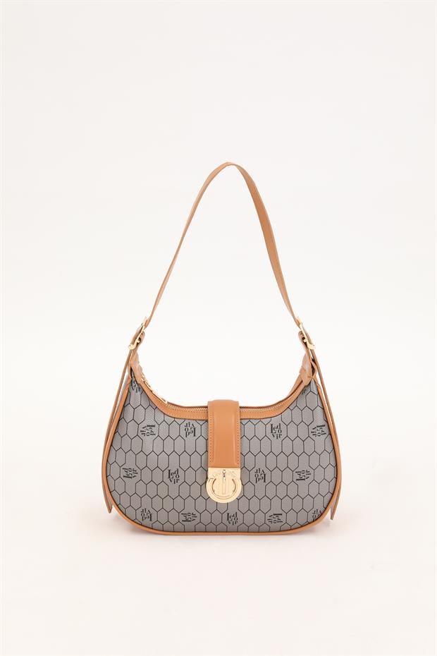 Platin Petek Desen El Çantası