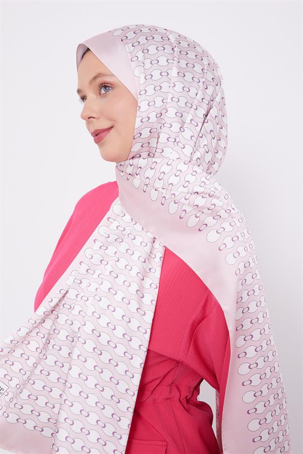 Pudra Elips Desen Angel Şal