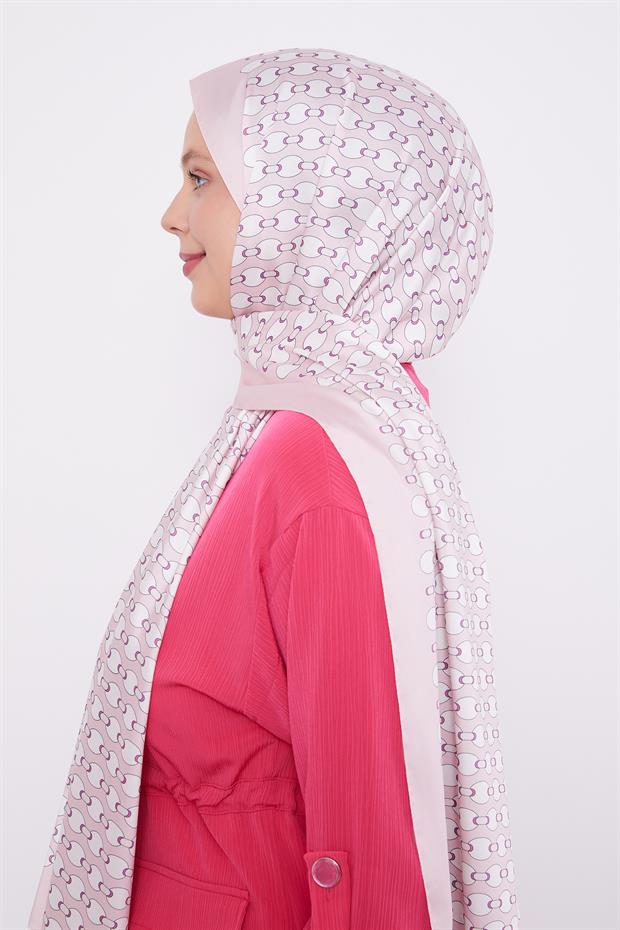 Pudra Elips Desen Angel Şal