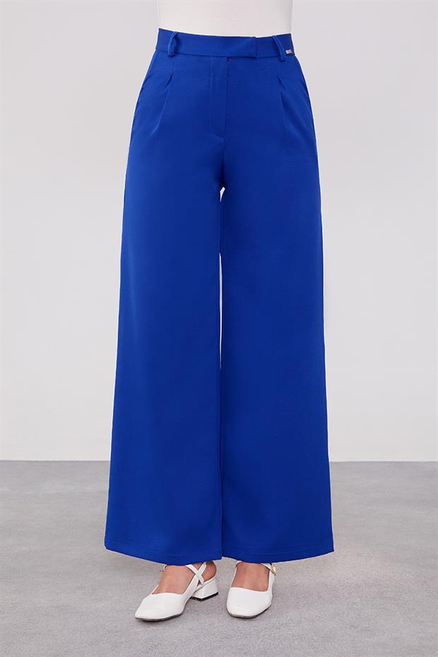 Saks Gizli Düğmeli Kumaş Pantolon