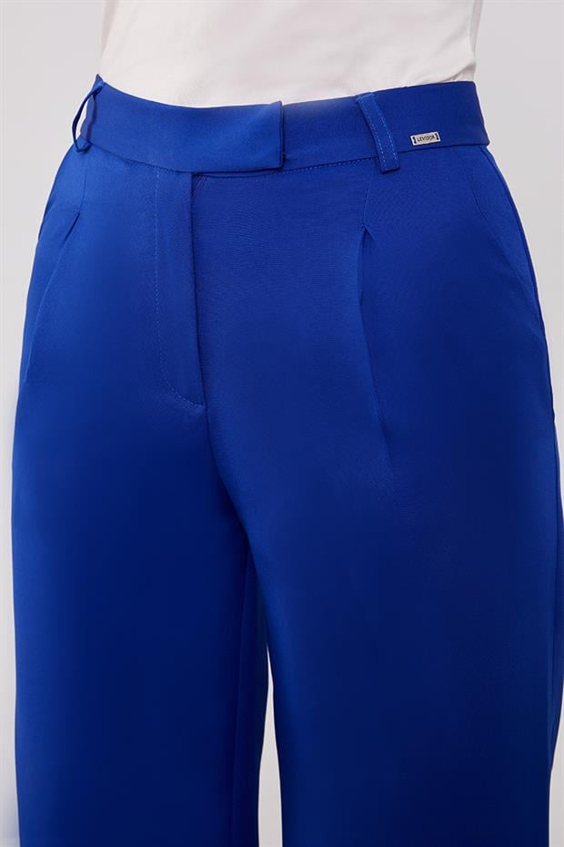 Saks Gizli Düğmeli Kumaş Pantolon