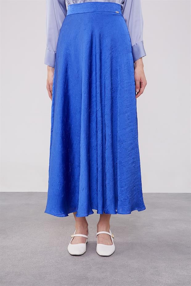 Saks Kraş Saten Etek