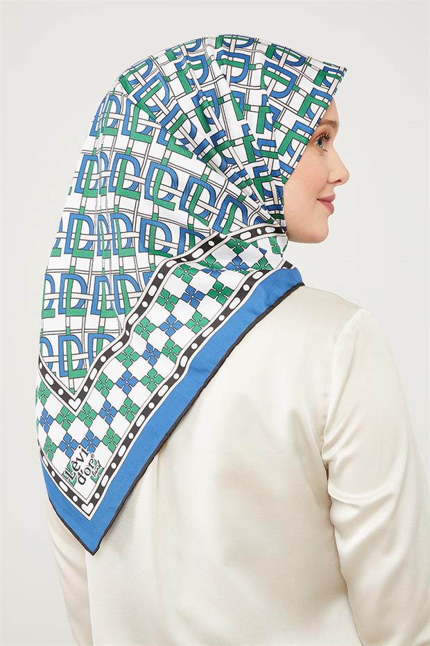 Saks LVD Baskılı Trend Twill Eşarp