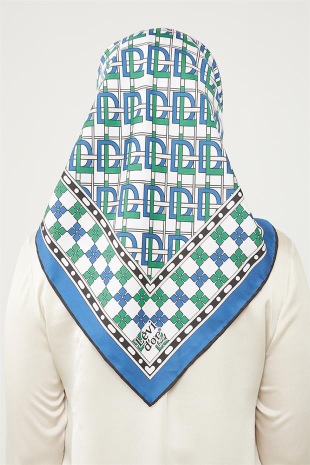 Saks LVD Baskılı Trend Twill Eşarp