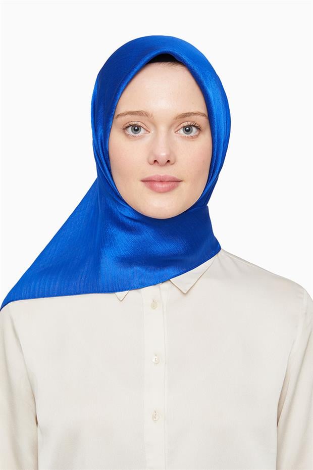 Saks Mavisi Janjan Eşarp