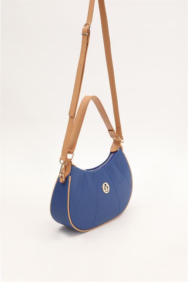 Saks Petek Baskılı El Çantası