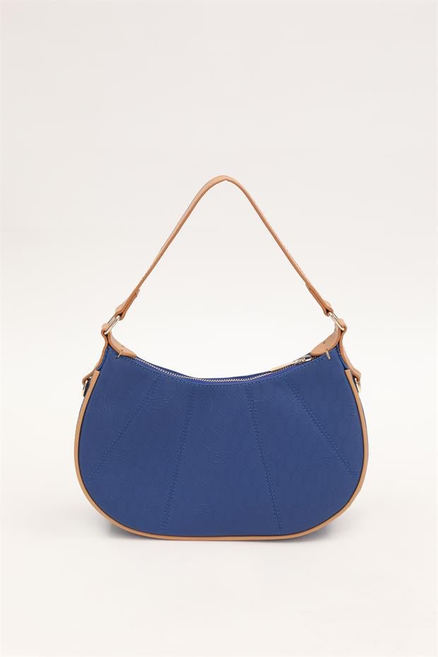 Saks Petek Baskılı El Çantası