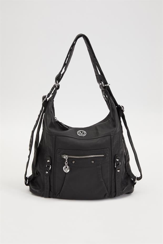 Siyah Cepcik Gözlü Omuz Çantası