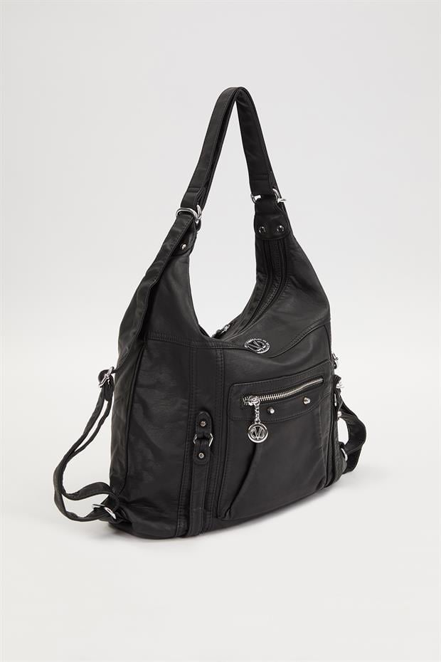 Siyah Cepcik Gözlü Omuz Çantası