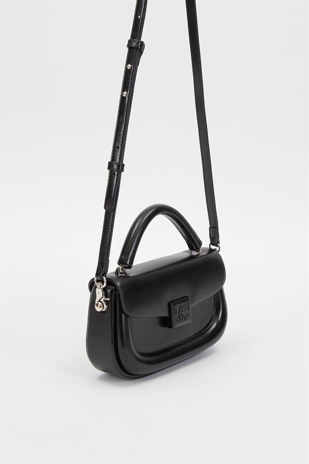 Siyah İnci Askılı Omuz Çantası