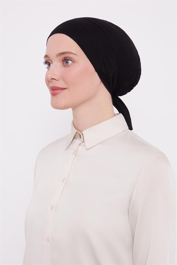 Siyah Silikonlu Kaymaz Bone