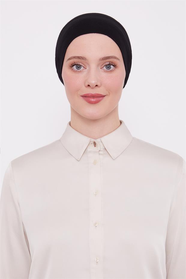 Siyah Silikonlu Kaymaz Bone