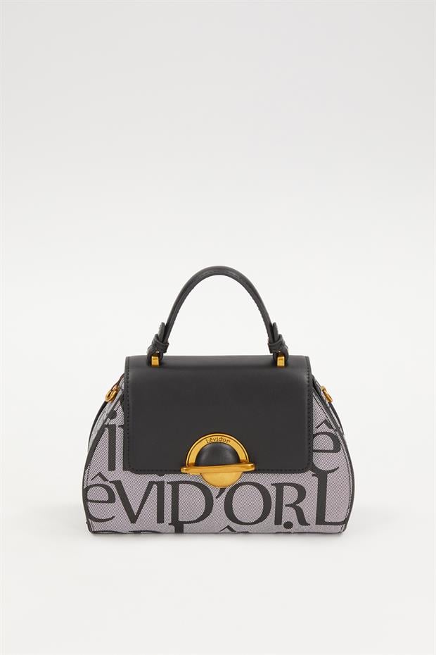 Siyah Halka Detay El Çantası