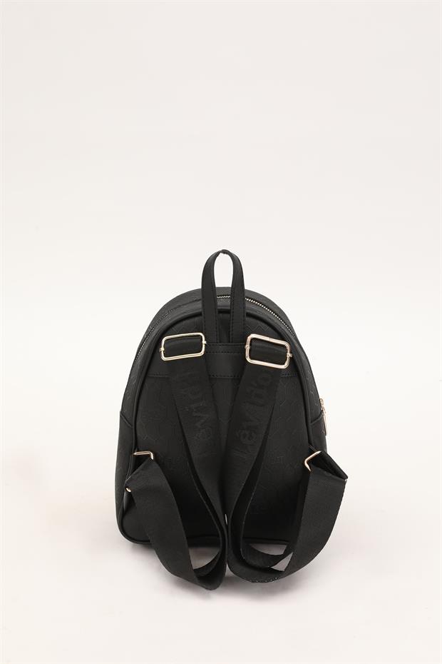 Siyah Petek Desen Sırt Çantası