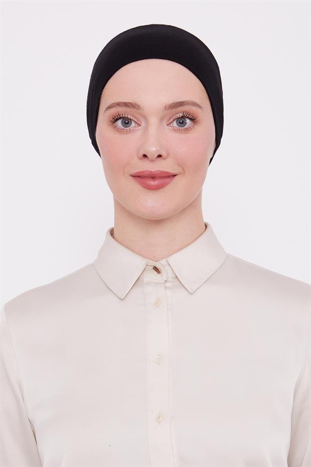 Siyah Silikonlu Bandana