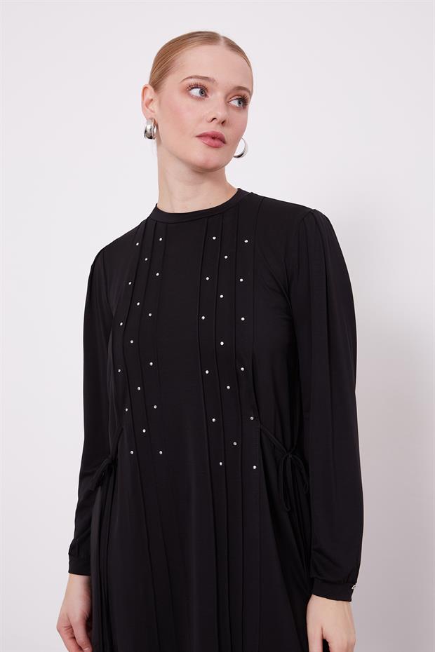 Siyah Yanları İp Bağlamalı Spor Takım