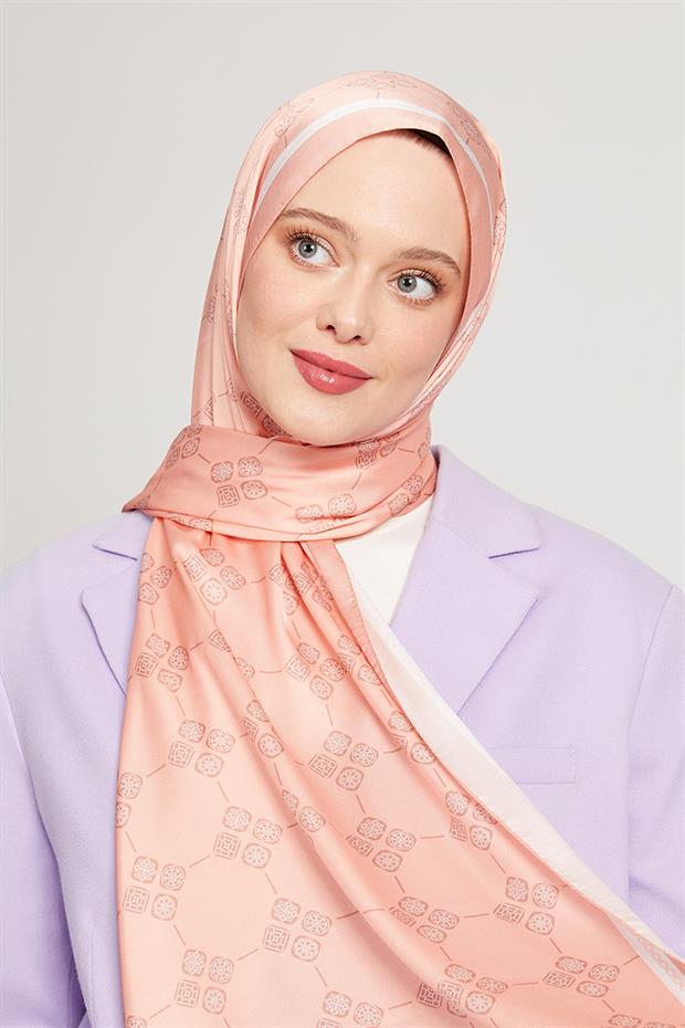 Somon Geometrik Desen Angel Şal