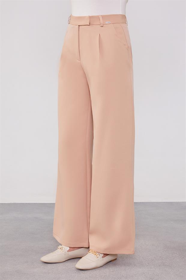 Somon Gizli Düğmeli Kumaş Pantolon