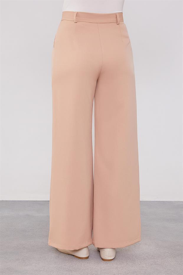 Somon Gizli Düğmeli Kumaş Pantolon