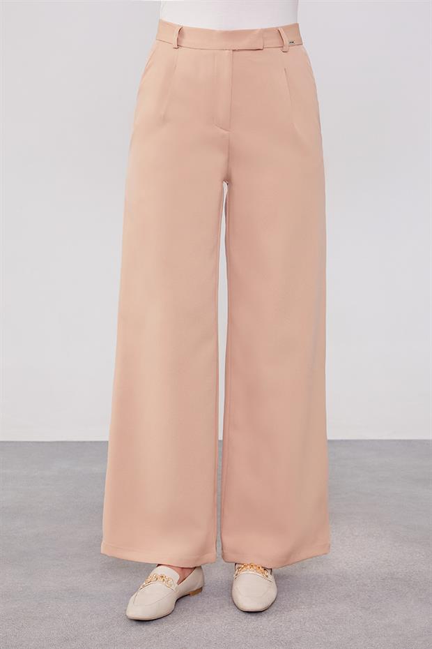 Somon Gizli Düğmeli Kumaş Pantolon