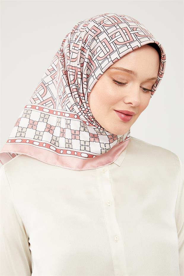 Somon LVD Baskılı Trend Twill Eşarp