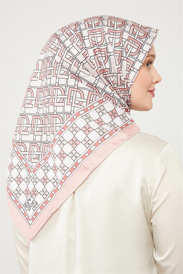 Somon LVD Baskılı Trend Twill Eşarp