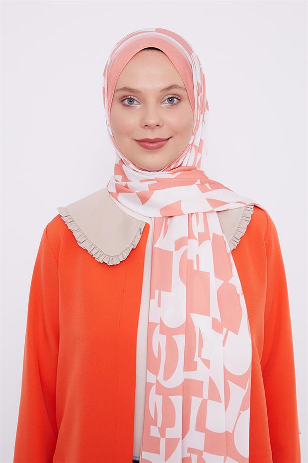 Somon Soyut Desen Club Şal