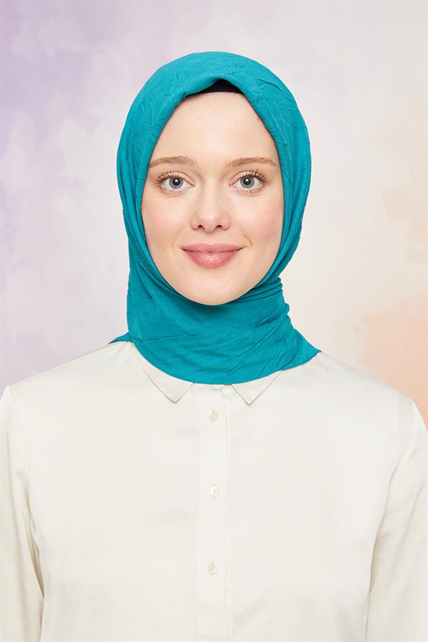 Su Yeşili Kraş Şifon Eşarp