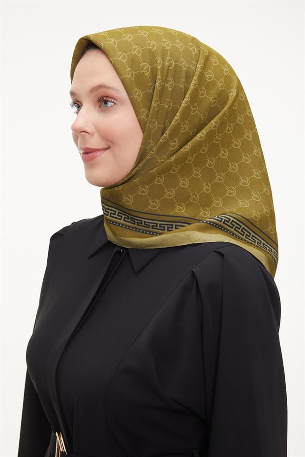 Su Yeşili L Desen Aura Eşarp