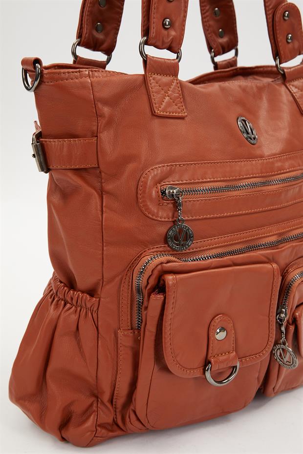 Taba Çepçik Detaylı Omuz Çantası