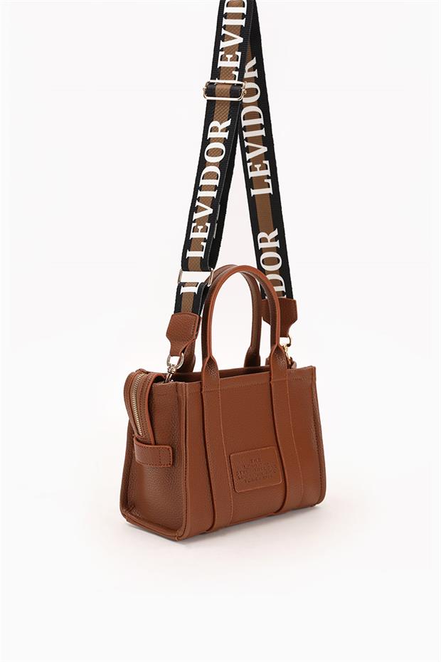 Taba Çılarılabilir Askı Yazı Baskılı El Çantası