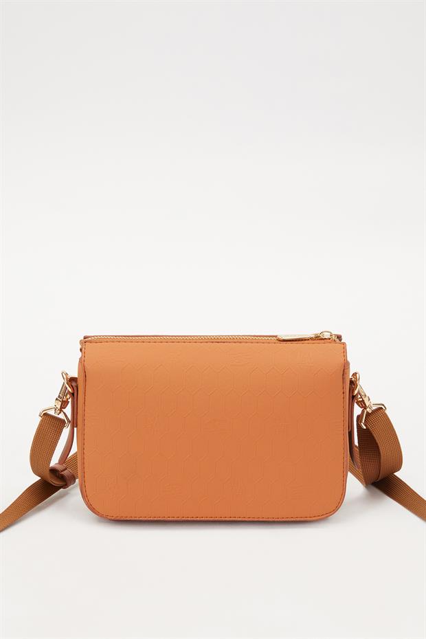 Taba Petek Kabartmalı Omuz Çantası