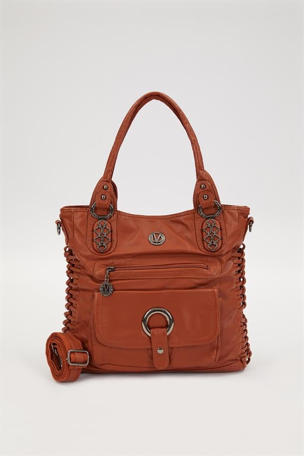 Taba Düğüm Detaylı Omuz Çantası