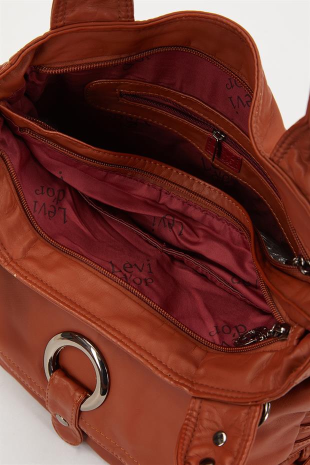 Taba Düğüm Detaylı Omuz Çantası