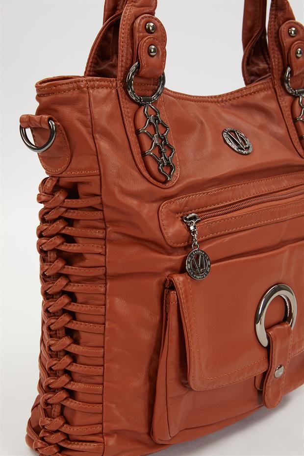 Taba Düğüm Detaylı Omuz Çantası