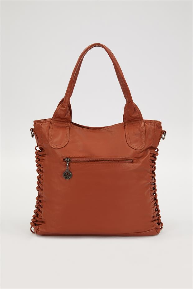 Taba Düğüm Detaylı Omuz Çantası