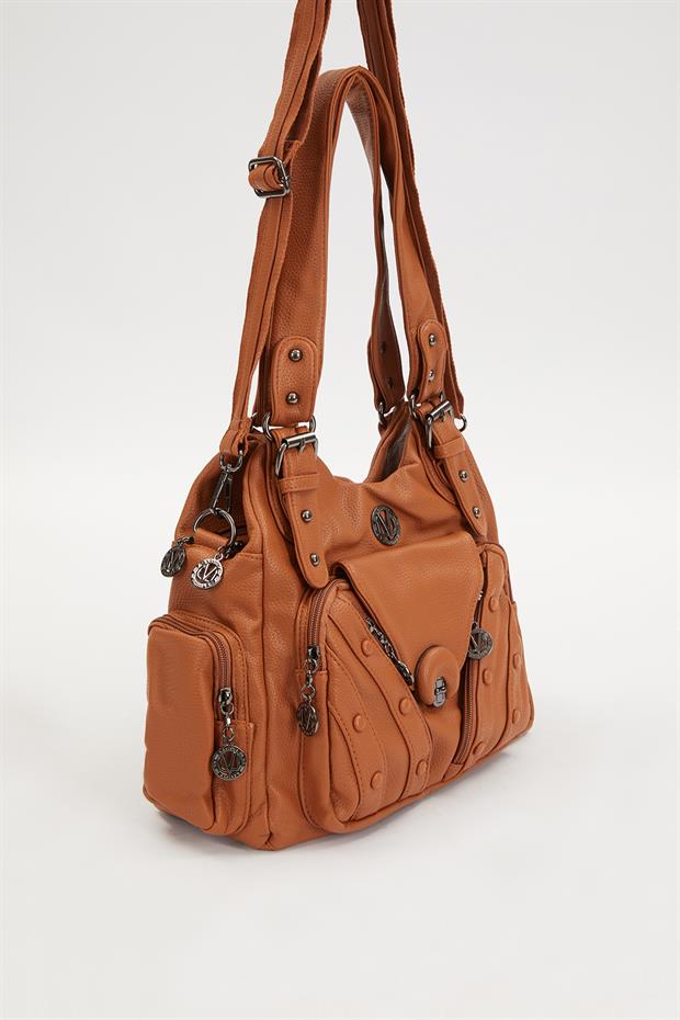 Taba Zımba Kemer Askılı Omuz Çantası