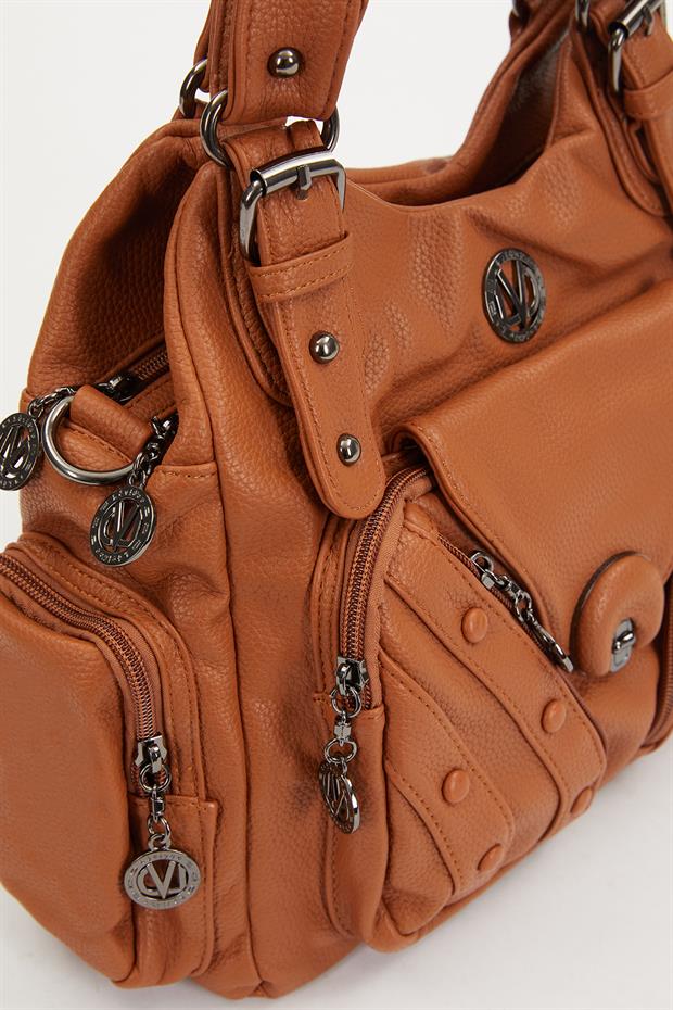 Taba Zımba Kemer Askılı Omuz Çantası