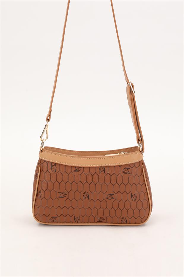 Taba Petek Desen Omuz Çantası