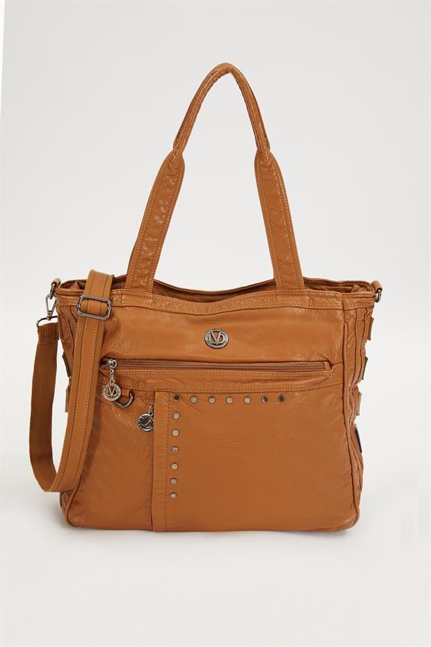 Taba Renk Detaylı Omuz Çantası