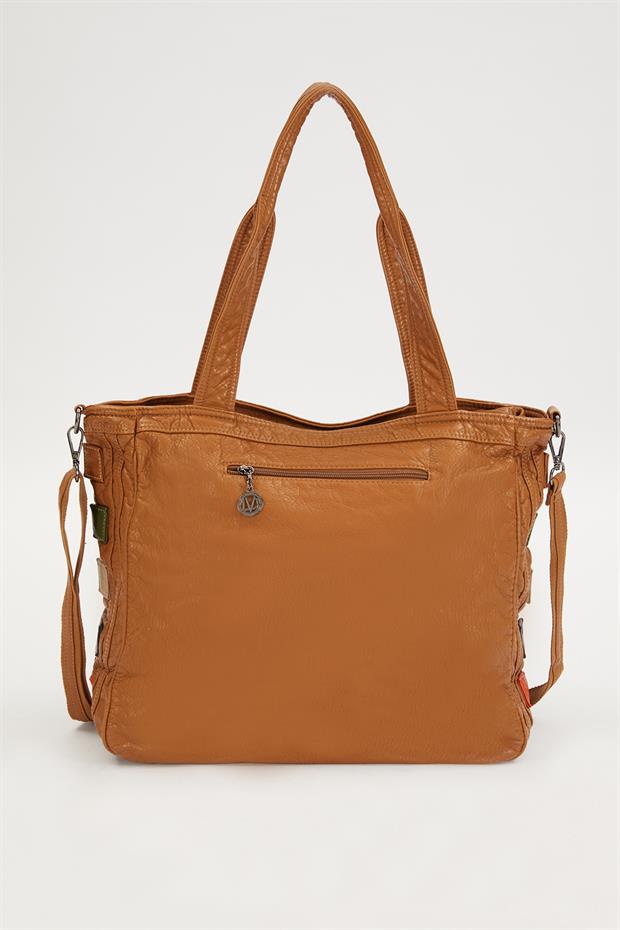 Taba Renk Detaylı Omuz Çantası