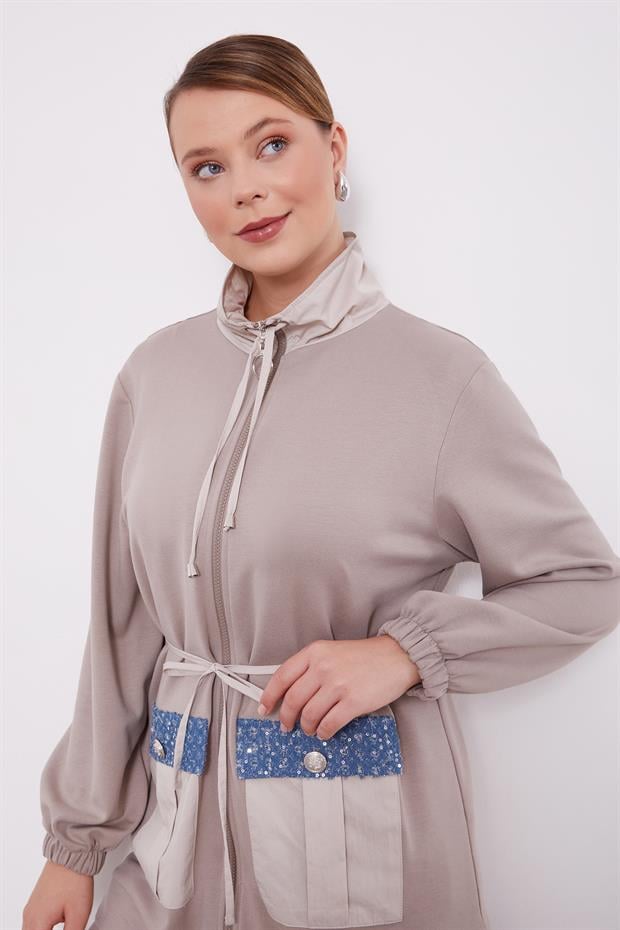 Taş Cebi İşleme Detaylı Ceket Takım